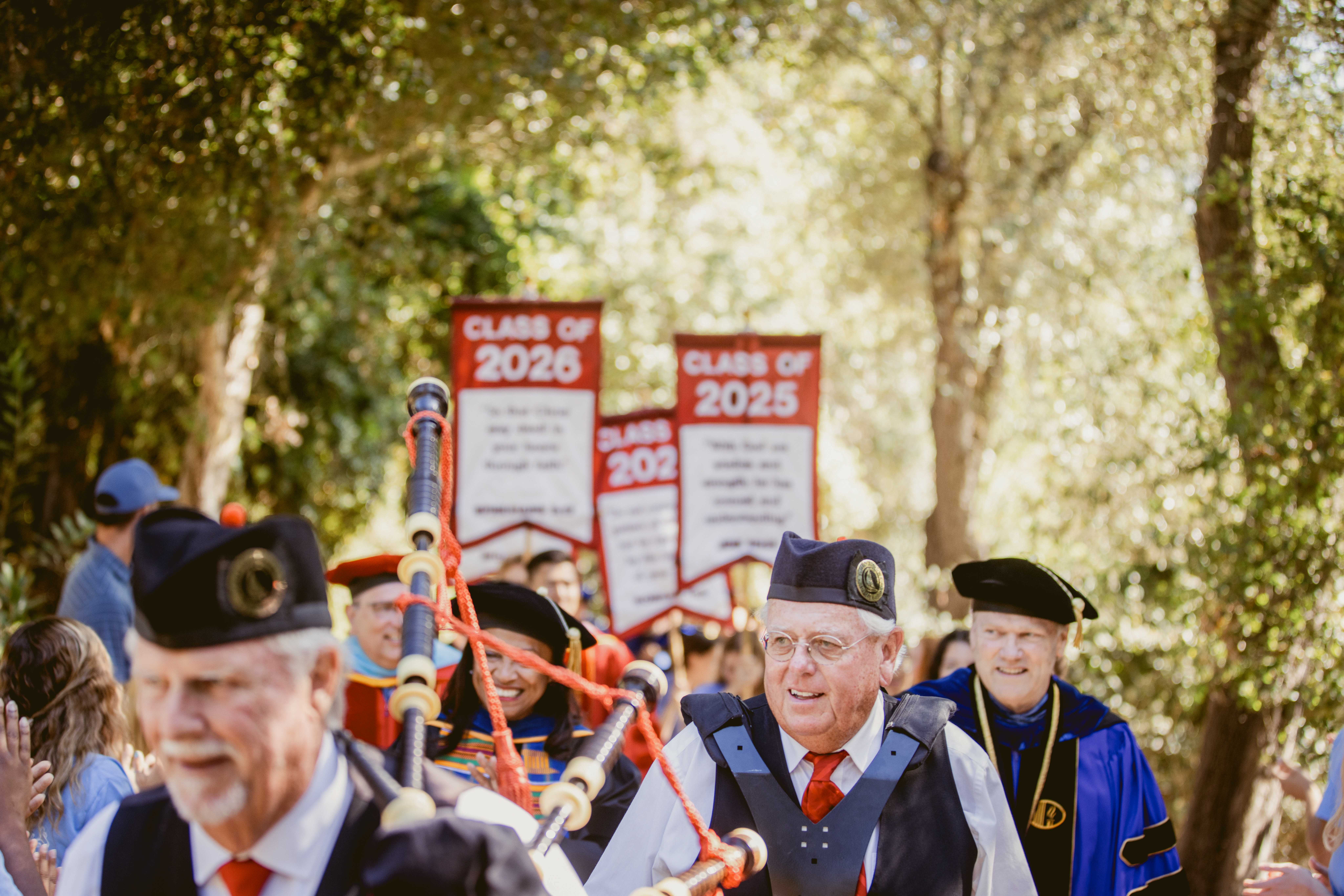 2024 westmont orientation faculty walking together