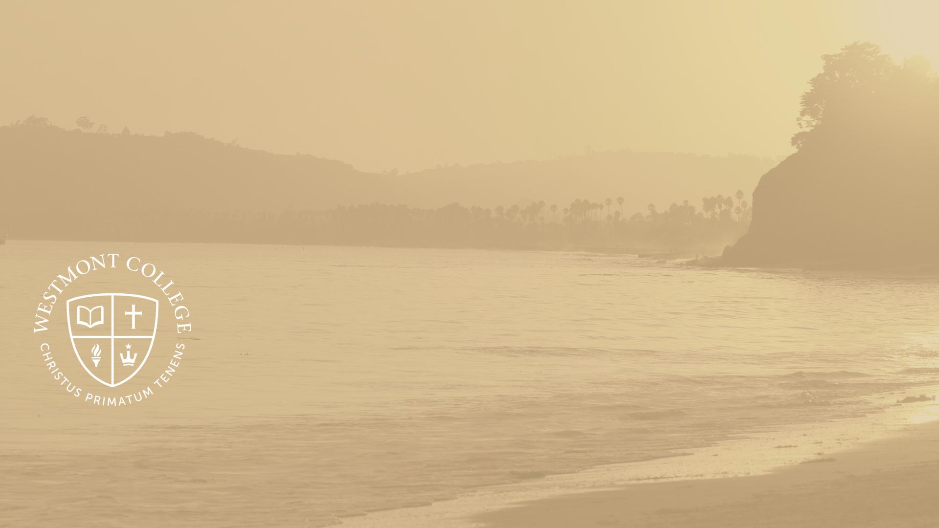 westmont seal backdrop left aligned gold