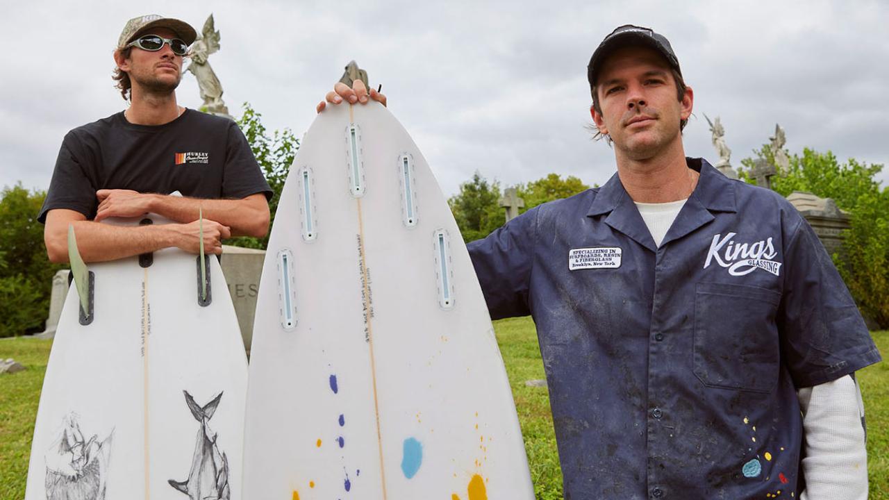 Alumnus Andrew Austin '20, who graduated with a degree in computer science, and his brother, Aaron, have founded Kings Surfboard Glassing in Queens, New York, shaping, laminating, and hot coating surfboards. They're featured in FLUX Hawaii Magazine