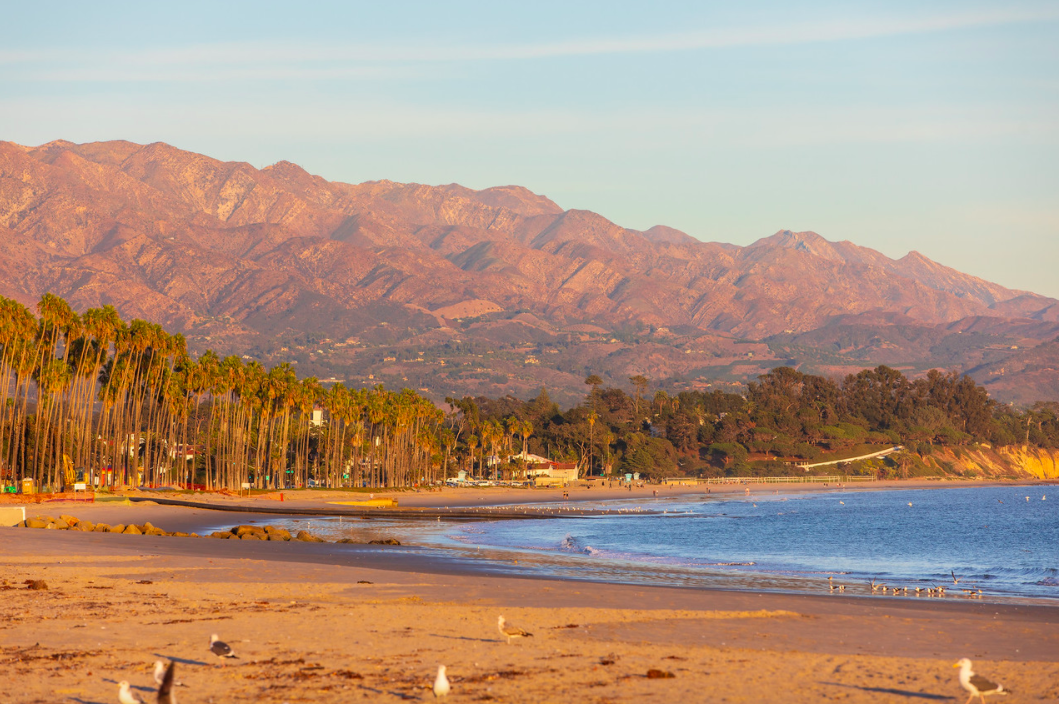 east beach at sunset
